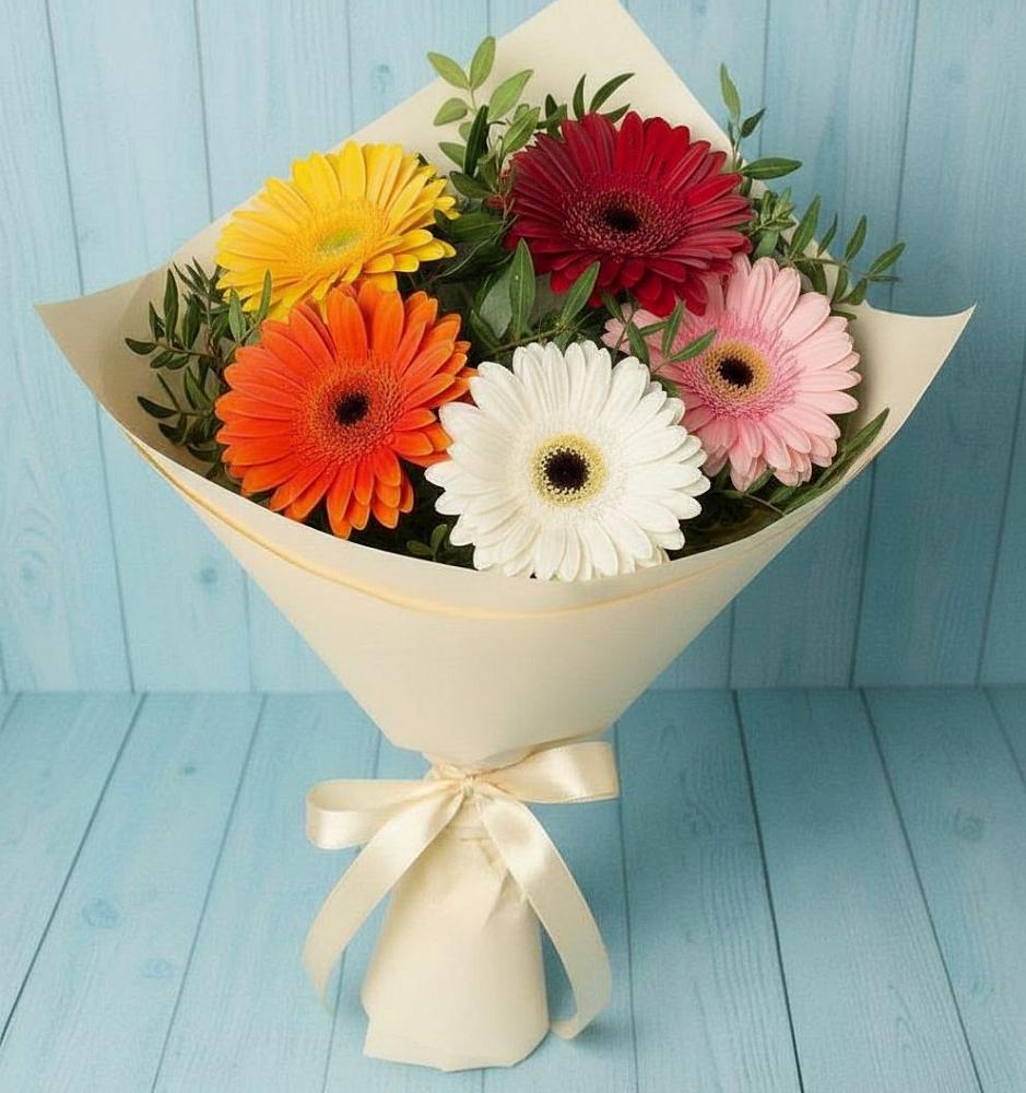 Букет цветов из: Герберы в Излучинске