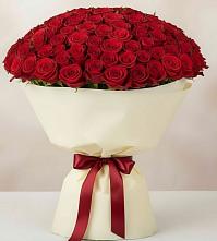 Букет 101 Красная роза Милано в Излучинске