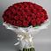 Букет 101 Красная роза Блэк Мэджик в Излучинске