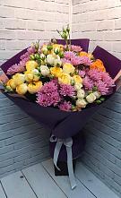 Букет цветов из:  Хризантемы и Розы в Излучинске