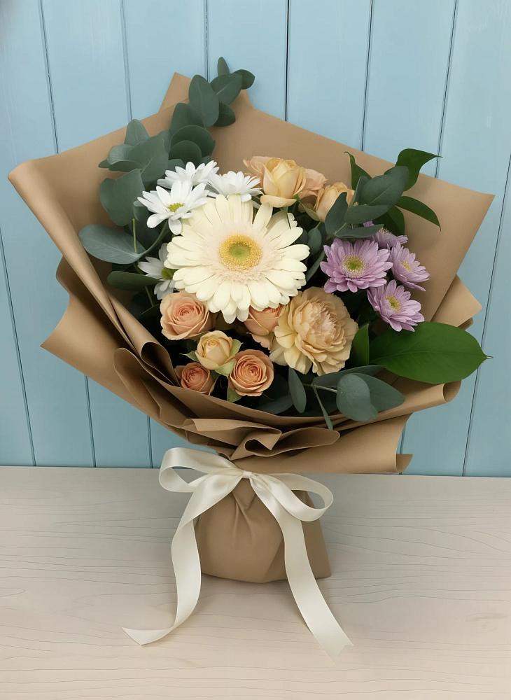 Букет цветов из: Герберы и Хризантемы в Излучинске