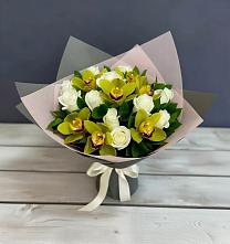 Букет цветов из:  Орхидеи и Розы в Излучинске