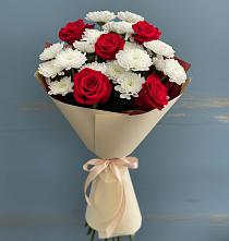 Букет цветов из:  Розы и Хризантемы в Излучинске