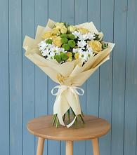 Букет цветов из:  Хризантемы и Розы в Излучинске